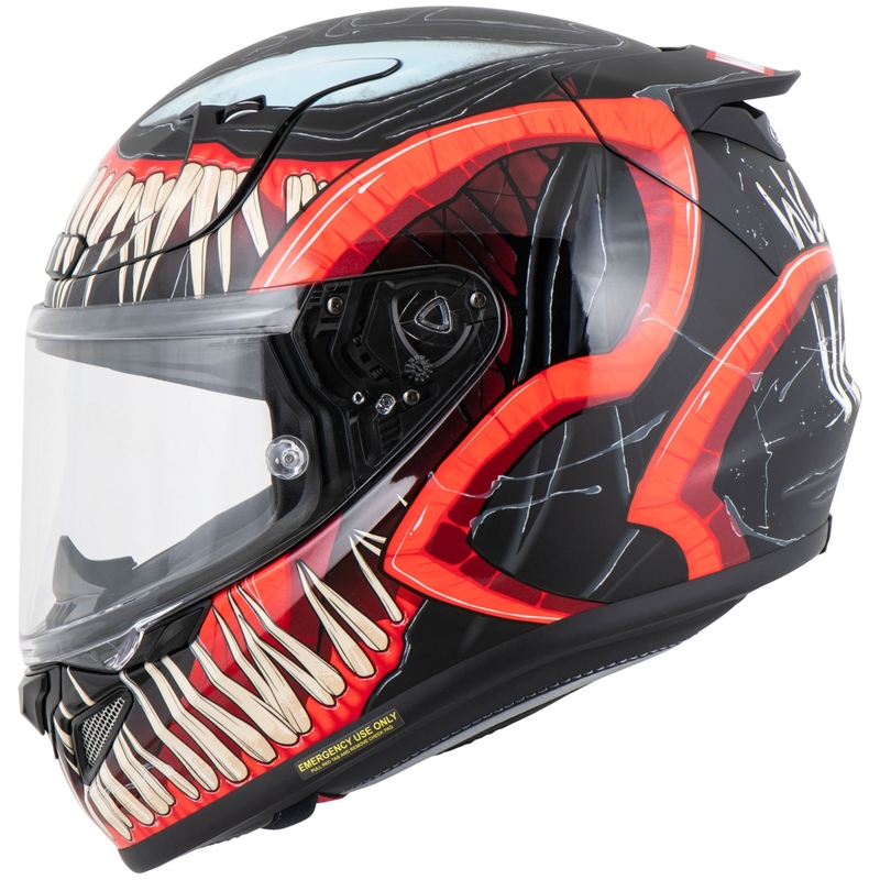 HJC RPHA 12 Venom 3 Marvel Мотоциклетна каска с пълно лице, черно-червена