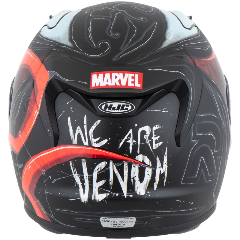 HJC RPHA 12 Venom 3 Marvel Мотоциклетна каска с пълно лице, черно-червена