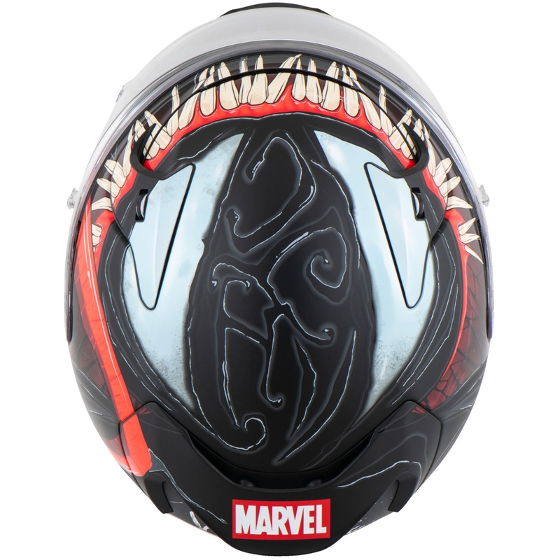 HJC RPHA 12 Venom 3 Marvel Мотоциклетна каска с пълно лице, черно-червена