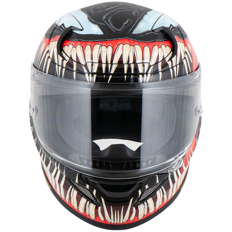 HJC RPHA 12 Venom 3 Marvel Мотоциклетна каска с пълно лице, черно-червена
