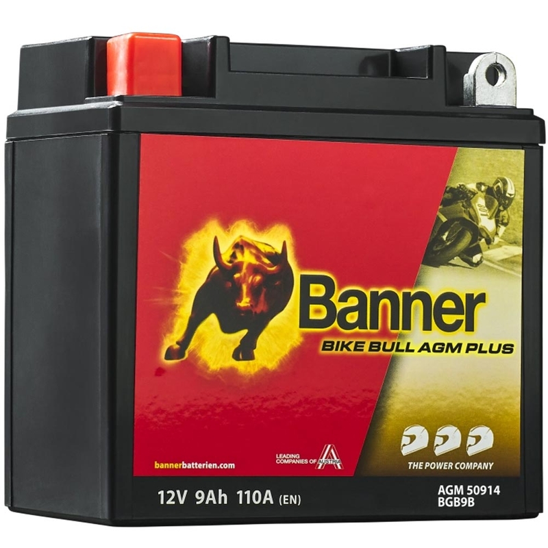 AGM батерия Banner Bike Bull AGM PLUS AGM PLUS 509 14 / BGB9B - GB9B