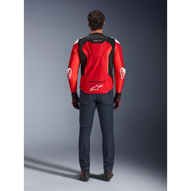 Яке за мотоциклет Alpinestars T-GP Air, червено-флуоресцентно червено-бяло-черно