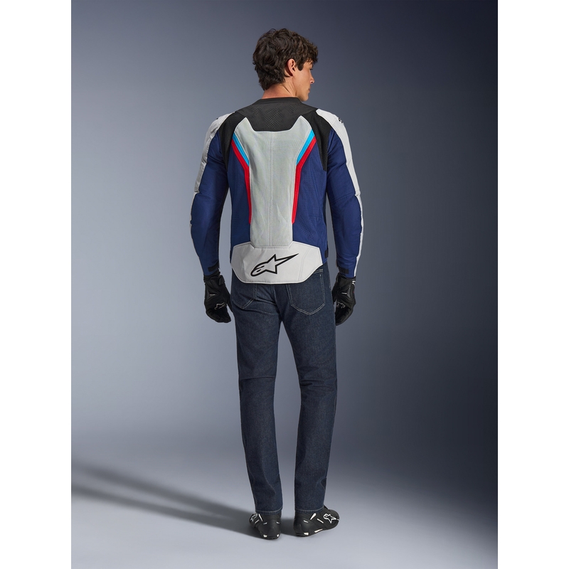 Яке за мотоциклет Alpinestars AST V3 Air, бяло-синьо-червено-черно