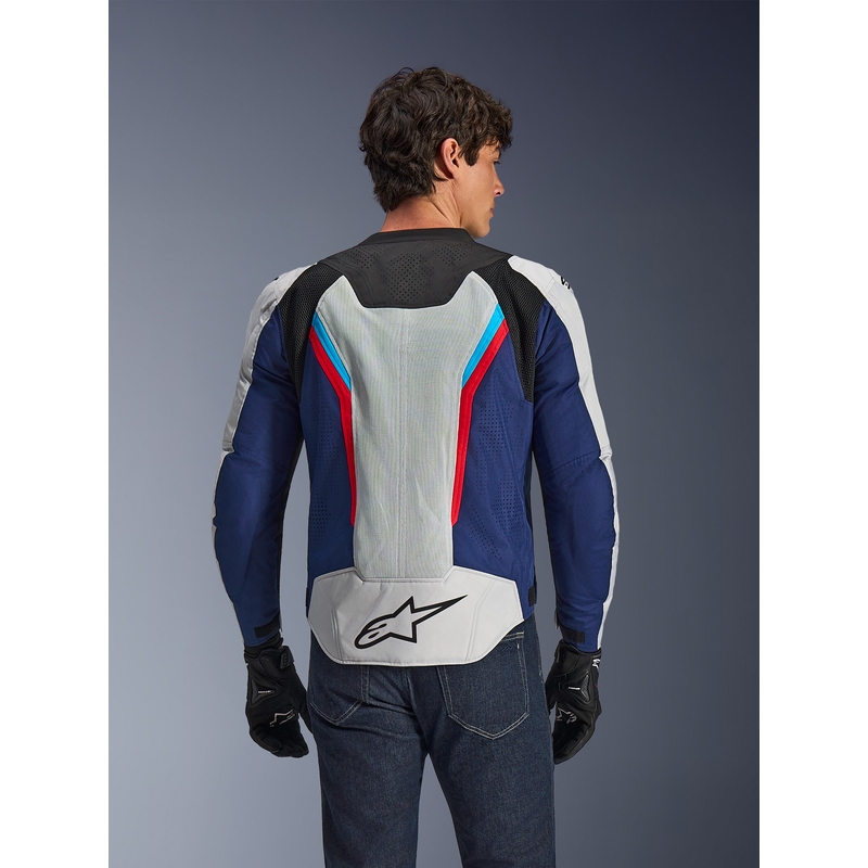Яке за мотоциклет Alpinestars AST V3 Air, бяло-синьо-червено-черно