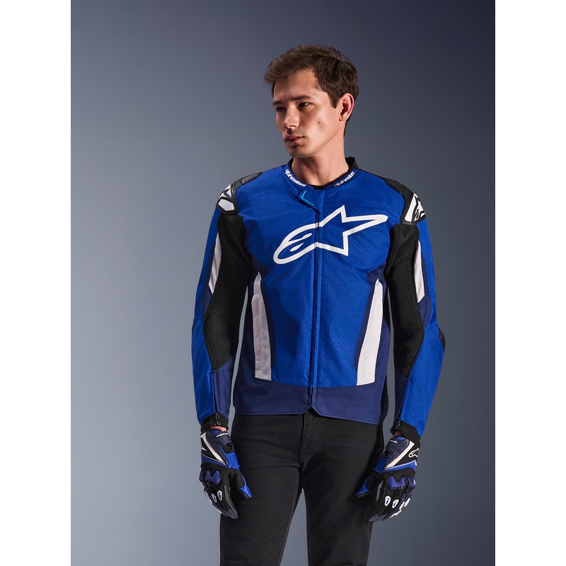 Мотоциклетно яке Alpinestars T-GP Air, синьо-бяло-черно