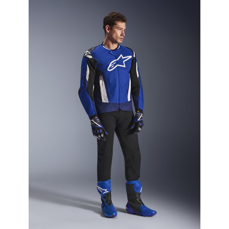 Мотоциклетно яке Alpinestars T-GP Air, синьо-бяло-черно