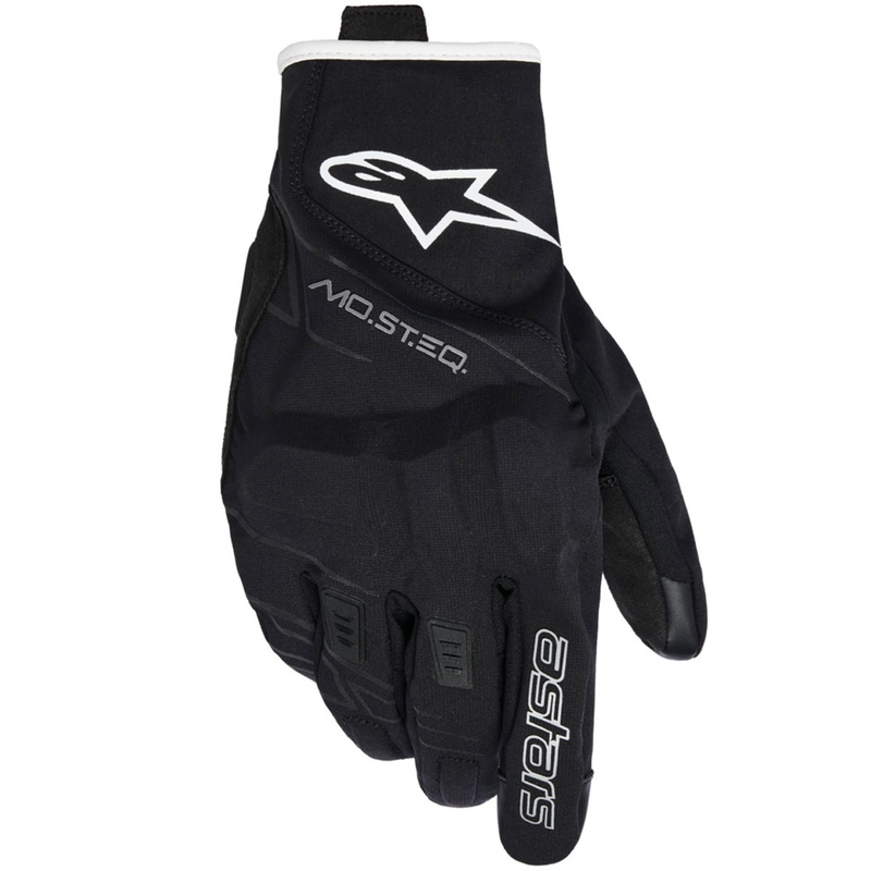 Мото ръкавици Alpinestars MOBLAST WATERPROOF черно-бели, почти бели