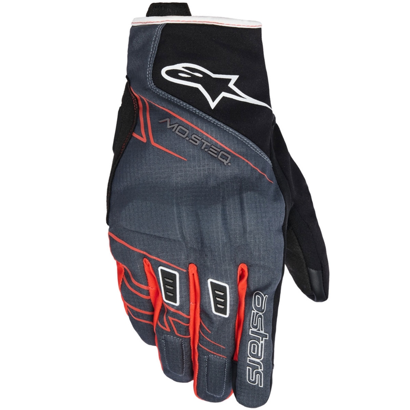 Мото ръкавици Alpinestars MOBLAST WATERPROOF черно-антрацитно-оранжеви