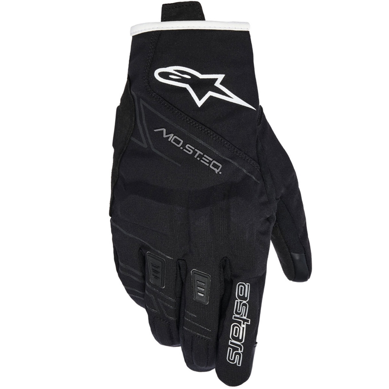 Дамски мотоциклетни ръкавици Alpinestars STELLA MOBLAST WATERPROOF, черно-бели, почти бели