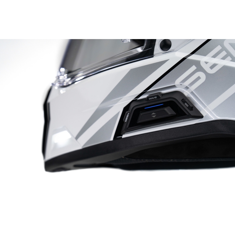 Каска за ендуро мотоциклет със слушалки SENA Outlander, лъскаво бяла