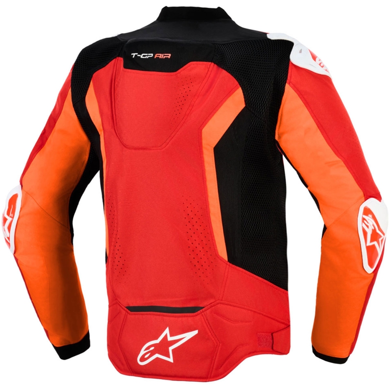 Яке за мотоциклет Alpinestars T-GP Air, червено-флуоресцентно червено-бяло-черно