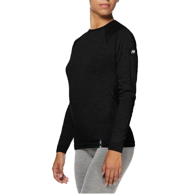 Термо тениска с дълъг ръкав SIXS TS2 MERINOS черна