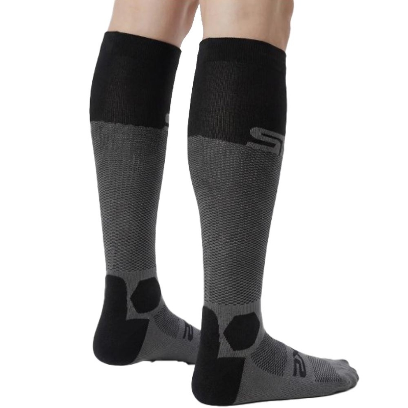 Функционални чорапи до коляното SIXS LONG RACING V2 черно-сиви