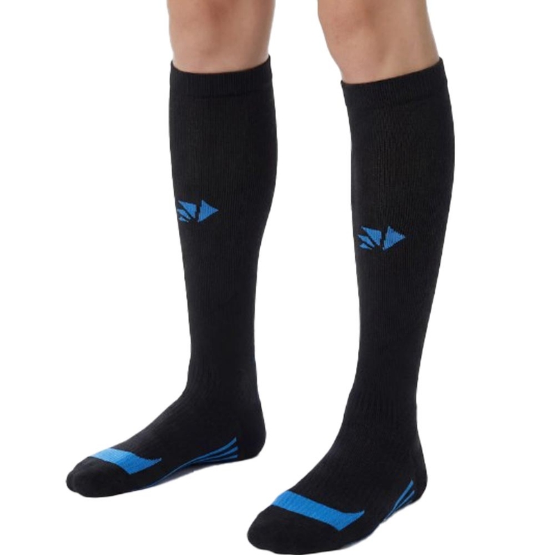 Функционални чорапи до коляното SIXS MOT V3 черно-синьо