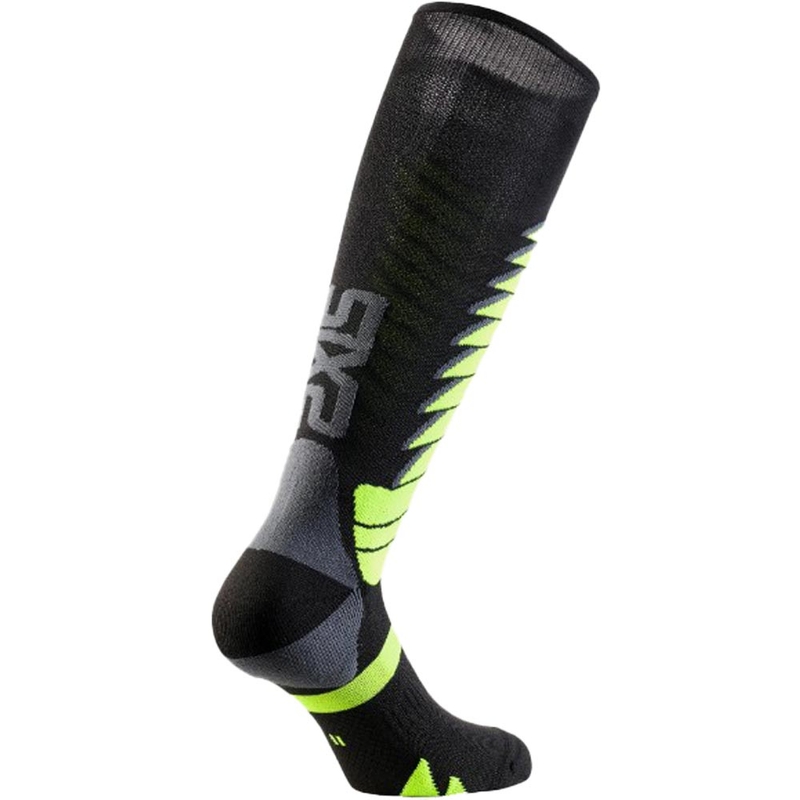 Функционални чорапи до коляното SIXS SPEED V3 черно-зелени