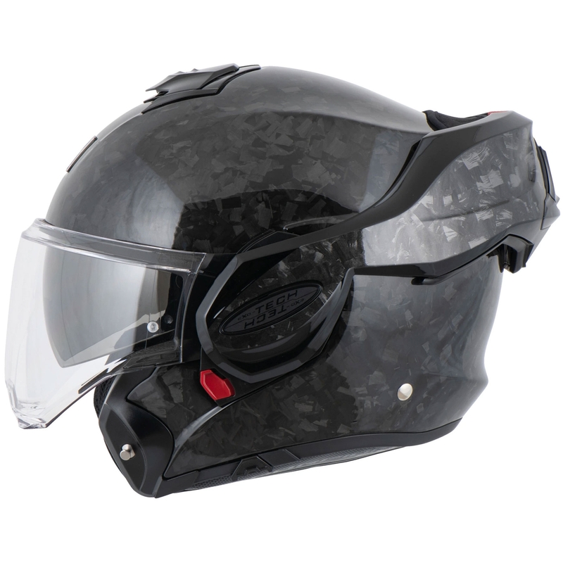 Scorpion EXO-TECH EVO ONYX CARBON Мото каска Solid с отваряща се дръжка, черна