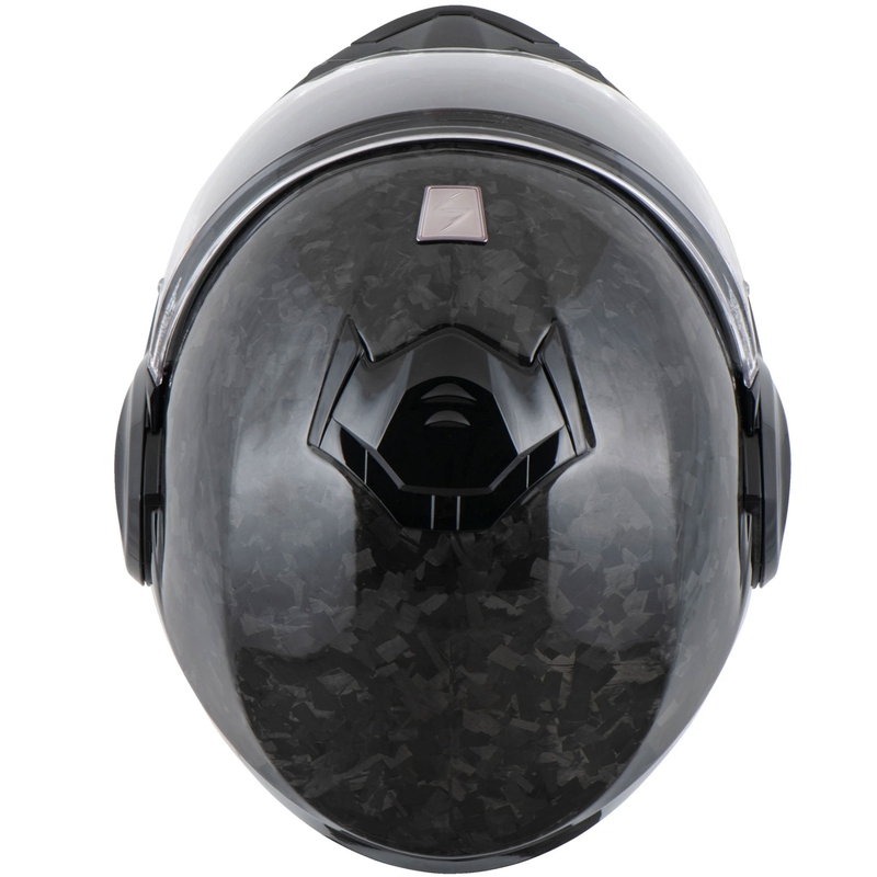 Scorpion EXO-TECH EVO ONYX CARBON Мото каска Solid с отваряща се дръжка, черна