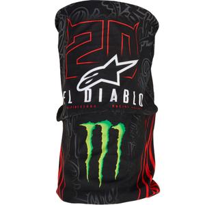 Alpinestars FQ20 Monster Collection Нашийник Черно-Флуоресцентно Червено-Синьо-Зелено