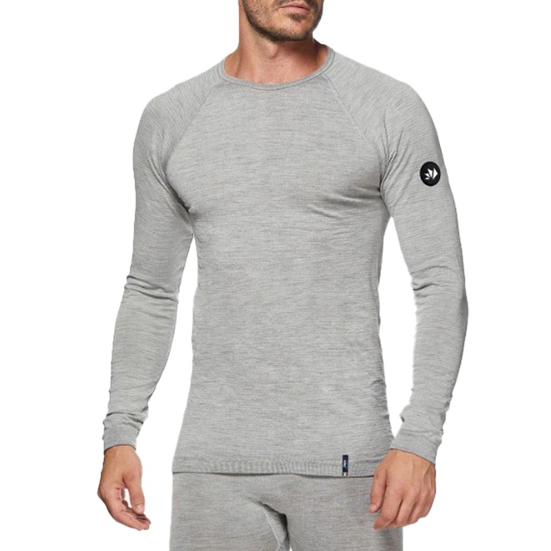 Термо тениска с дълъг ръкав SIXS TS2 MERINOS сива