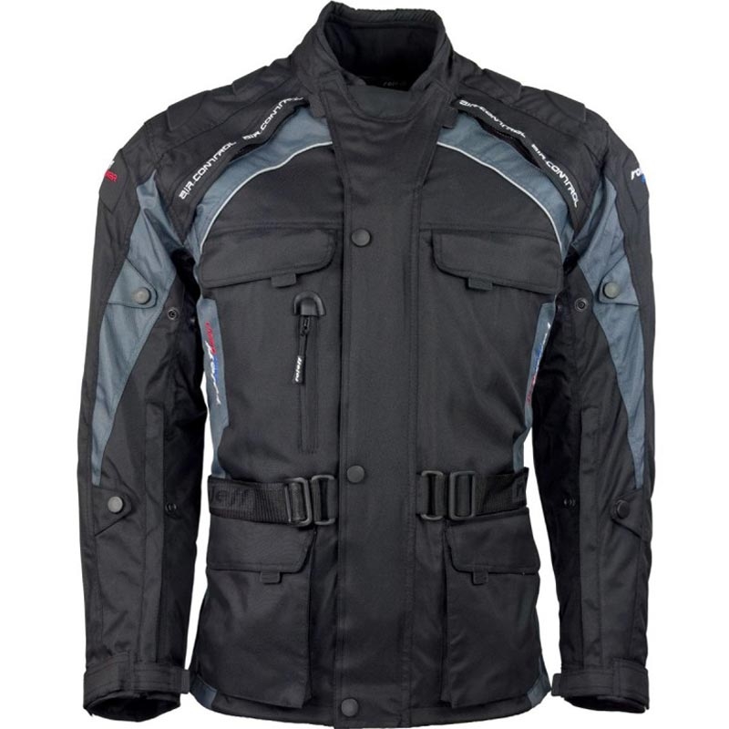 Мотоциклетно яке Roleff Liverpool черно-сиво