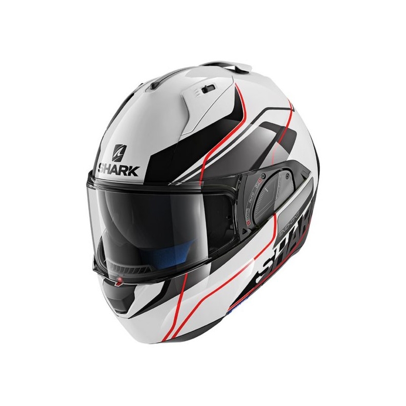 Překlápěcí přilba SHARK EVO-ONE 2 Krono bílo-černo-červená