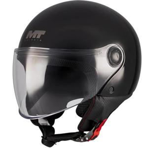 Отворена мотоциклетна каска MT Street S Pure A1 черна