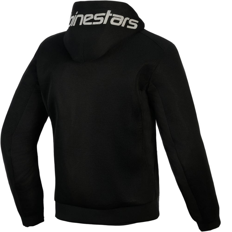 Мотоциклетен суитшърт Alpinestars Chrome Superairflow, черно-тъмносиво-бяло
