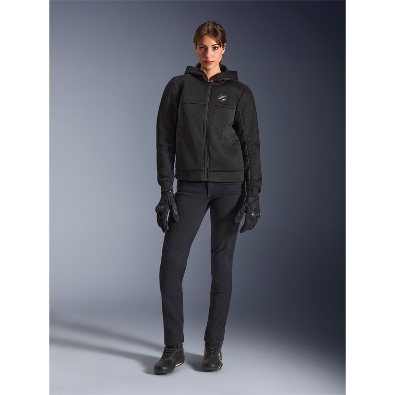 Дамско мотоциклетно яке Alpinestars Stella Chrome Superairflow, черно-медно