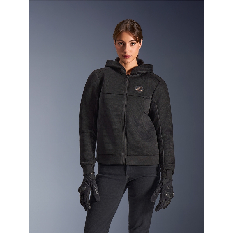 Дамско мотоциклетно яке Alpinestars Stella Chrome Superairflow, черно-медно