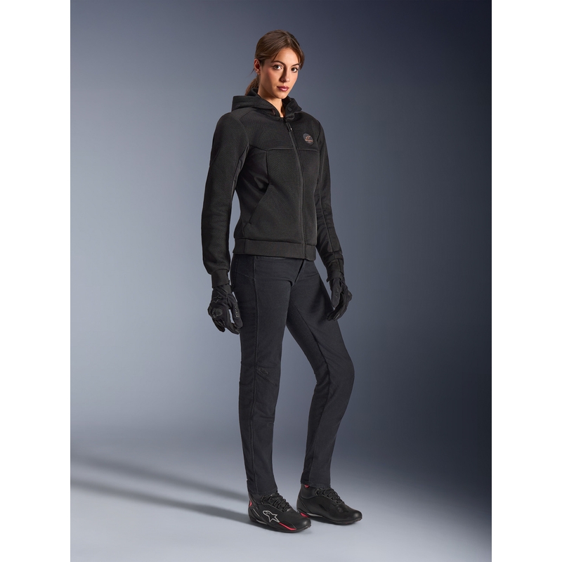 Дамско мотоциклетно яке Alpinestars Stella Chrome Superairflow, черно-медно