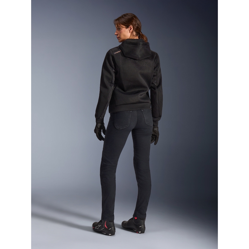 Дамско мотоциклетно яке Alpinestars Stella Chrome Superairflow, черно-медно