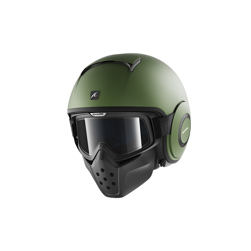 Otevřená přilba SHARK DRAK Blank Mat zelená