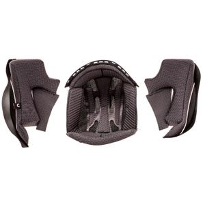 Подплънки за бузи и шапка за мотоциклетни каски Cassida AERO, черни
