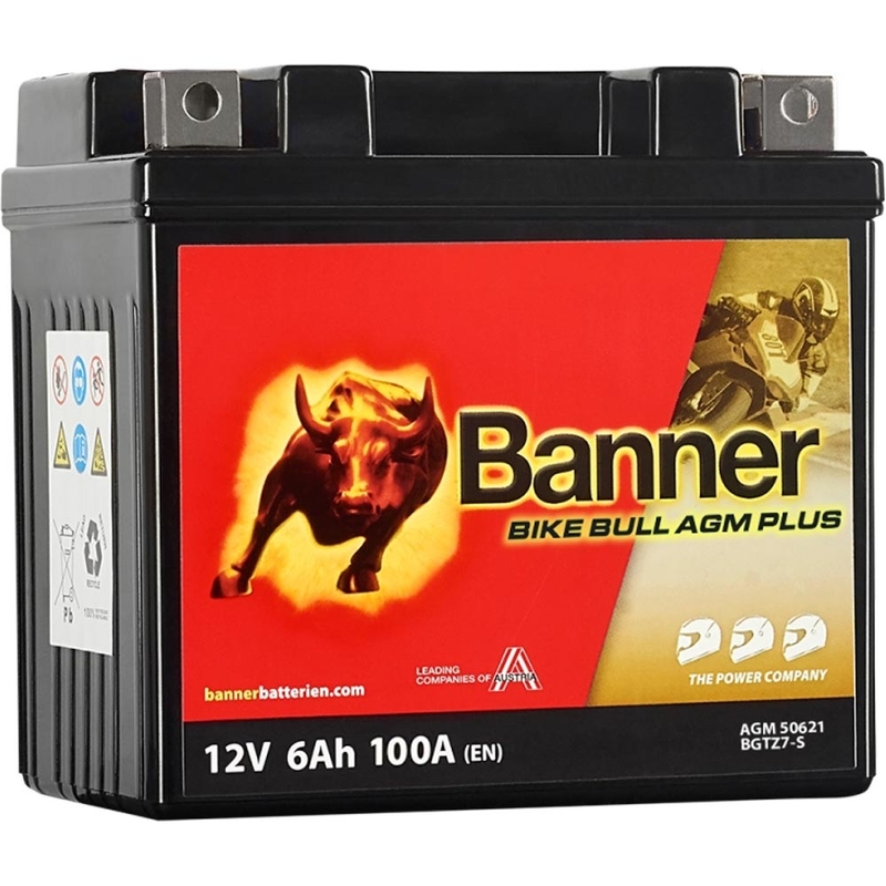 AGM батерия Banner Bike Bull AGM PLUS AGM PLUS 506 21 / BGTZ7-S - GTZ7-S