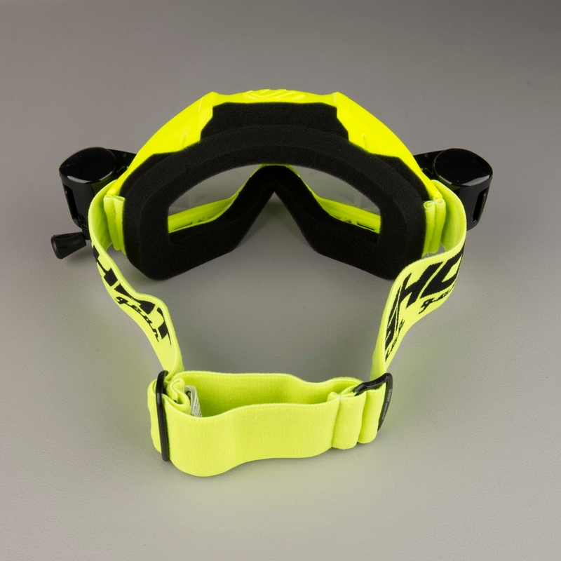 Motokrosové brýle Shot Assault Roll-Off fluo žluté