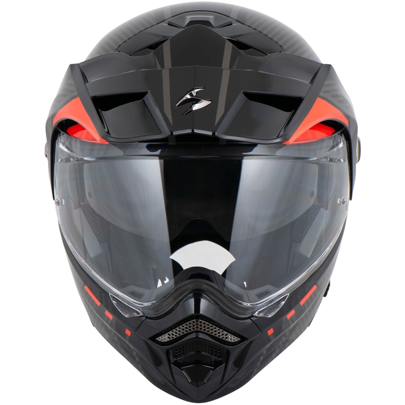 Scorpion ADX-2 LEWIS Мотоциклетна каска с отваряща се конструкция черно-червена