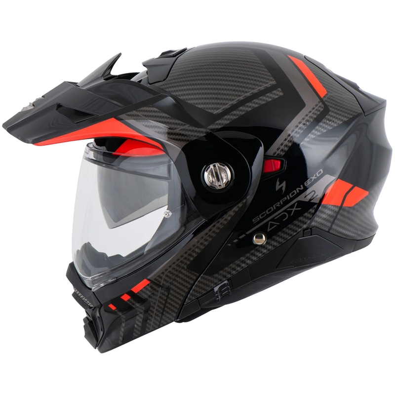 Scorpion ADX-2 LEWIS Мотоциклетна каска с отваряща се конструкция черно-червена