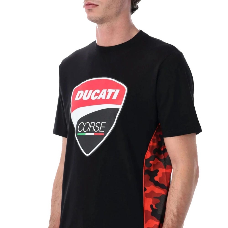Тениска Ducati Corse CAMU DETAILS черна