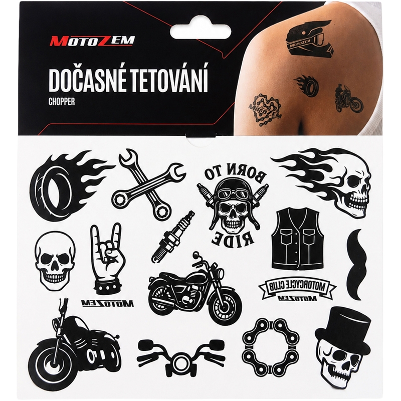 Временна татуировка MotoZem Chopper