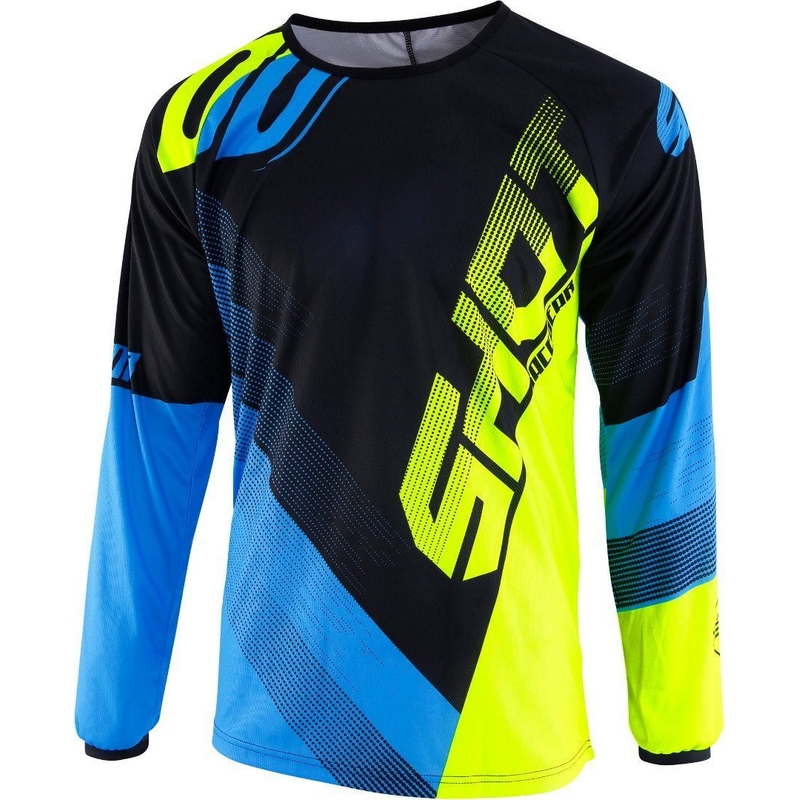 Motokrosový dres Shot DEVO Ultimate modro-fluo žlutý výprodej