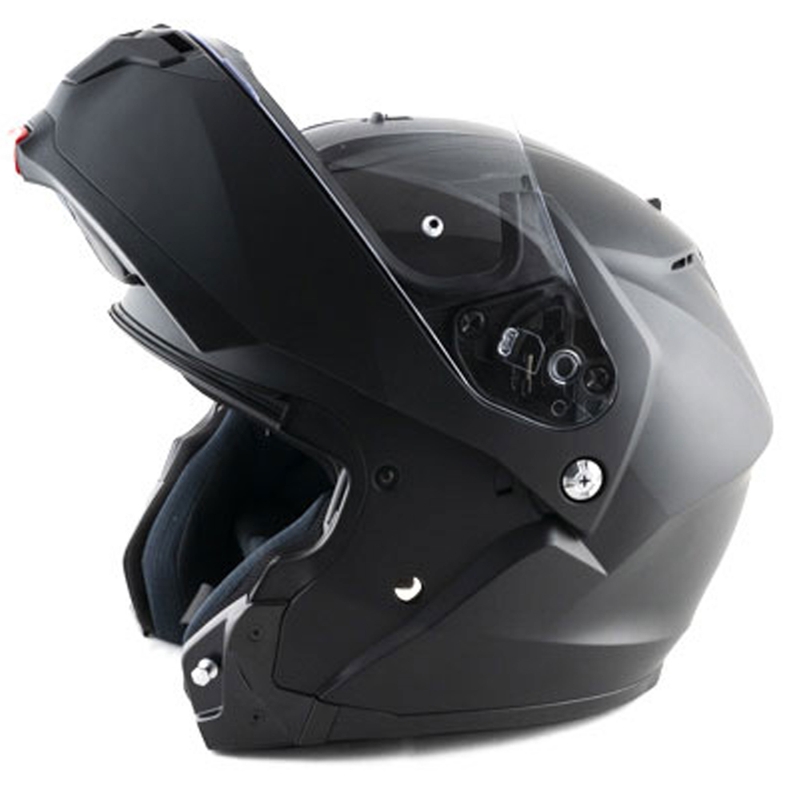 Мото каска HJC C91N, с отваряща се дръжка, черна, плътна