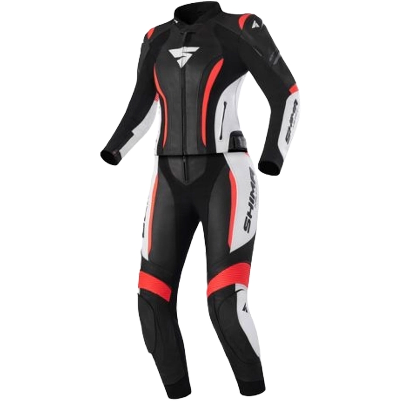 Дамски мотоциклетен комбинезон Shima Miura 2.0 Black-White-Fluo Red