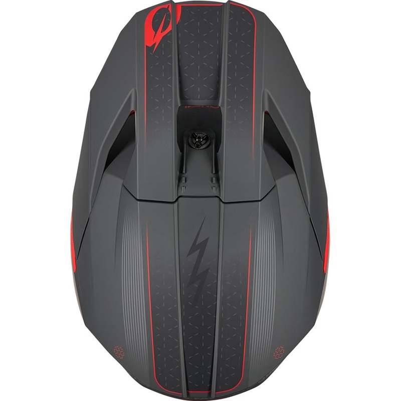Мотокрос каска O´Neal 3SRS E-stroke матово сиво-червена