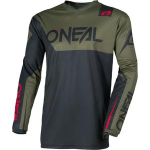 O'Neal Element Racewear фланелка за мотокрос черно-маслинено