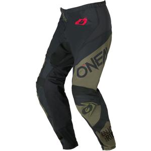 Мотокрос панталони O'Neal Element Racewear, черно-маслиненозелени