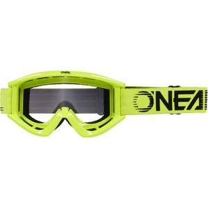 Мотокрос очила O´Neal B-Zero флуоресцентно жълти (прозрачен плексиглас)