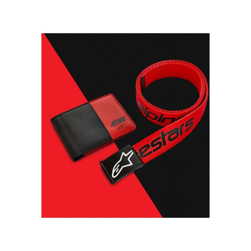 Колан Alpinestars Linear Web черно-червен