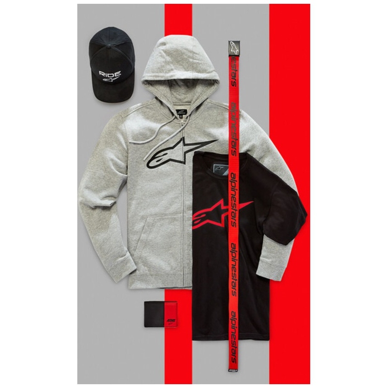 Колан Alpinestars Linear Web черно-червен