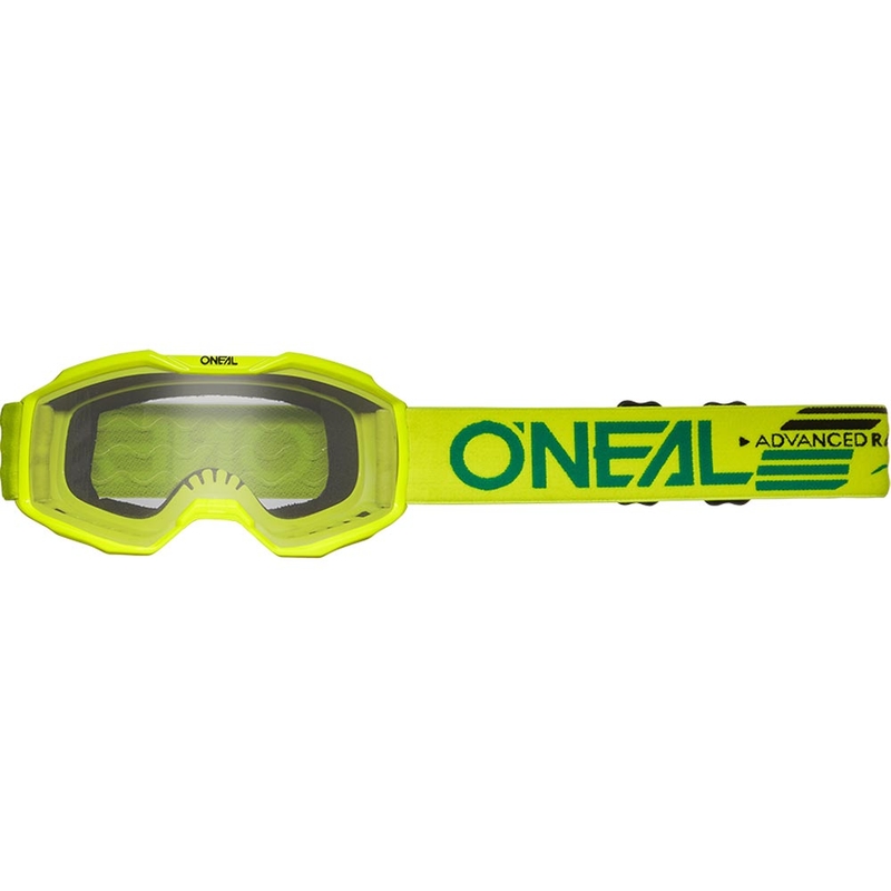 Детски мотокрос очила O'Neal B-10 Solid fluo yellow с прозрачен плексиглас