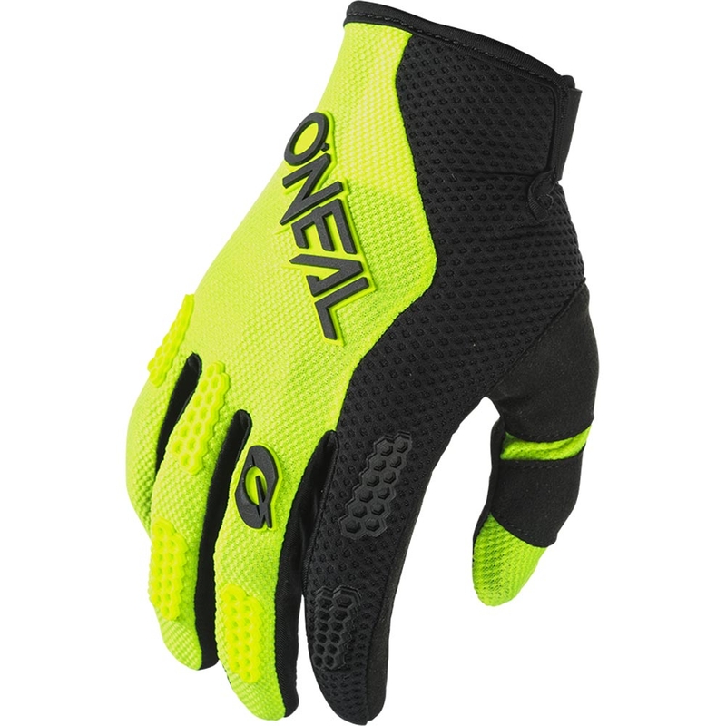 Детски мотокрос ръкавици O´Neal Element Racewear, черно-флуоресцентно жълто